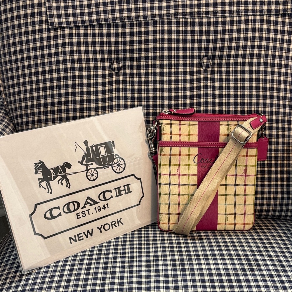 Coach Heritage  tattersall swing pack Crossbody Bag